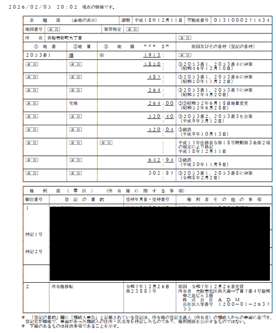 93号ファンド登記簿