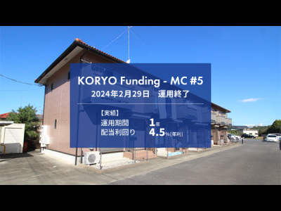 【先着】KORYO Funding－MC　#5