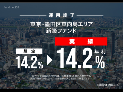 東京・墨田区東向島エリア　新築ファンド